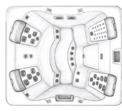 Planta do produto Spa Bullfrog A6