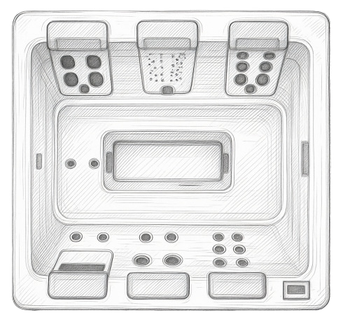 Planta do produto Spa Bullfrog STIL 7