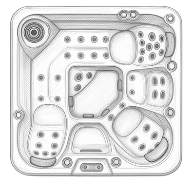 Planta do produto Spa Hanscraft HC3