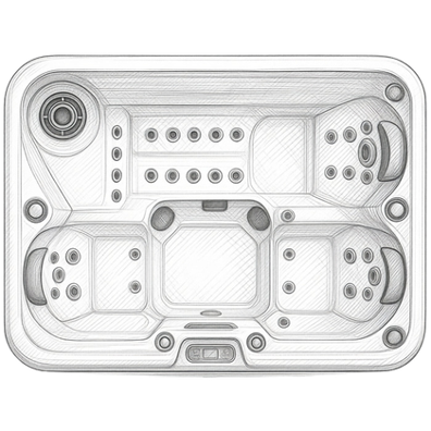 Planta do produto Spa Hanscraft HC5