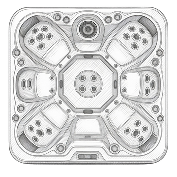 Planta do produto Spa Hanscraft HC6