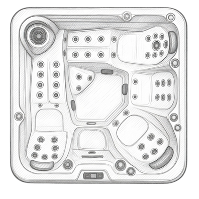 Planta do produto Spa Hanscraft HC7