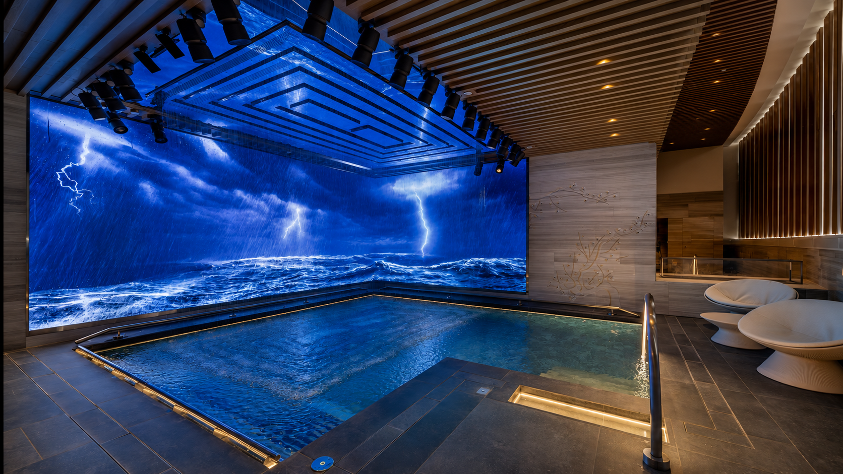 MGM Tria Spa, Macau. Referência visual de ambiente sensorial.