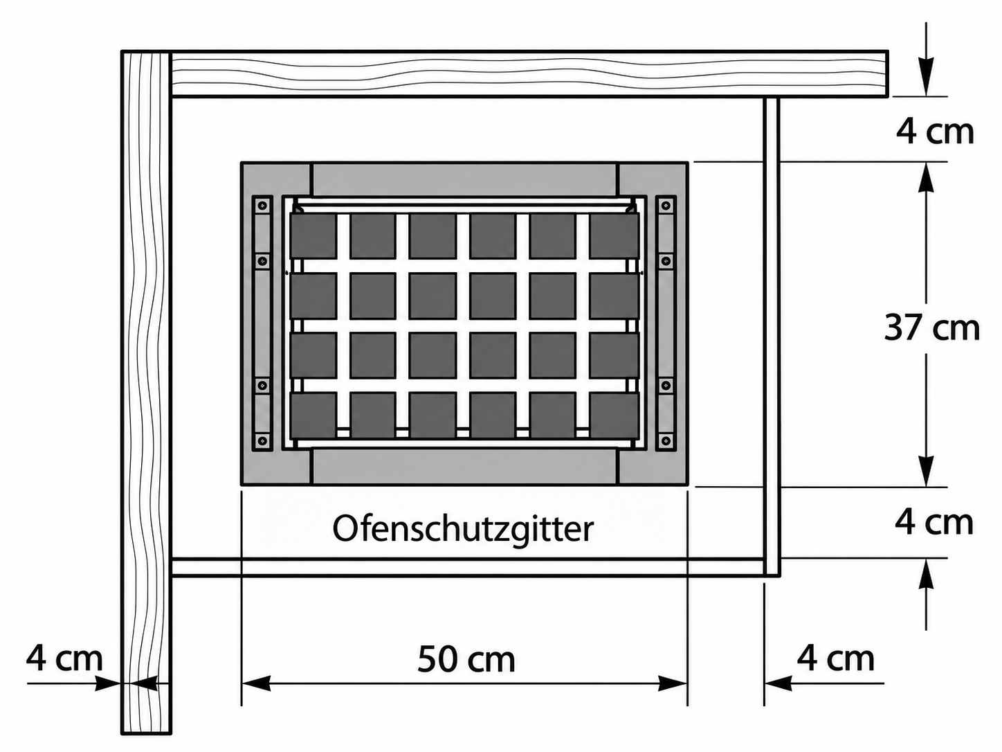 Planta do produto Aquecedor de Sauna EOS Mythos Black S45 15 kW