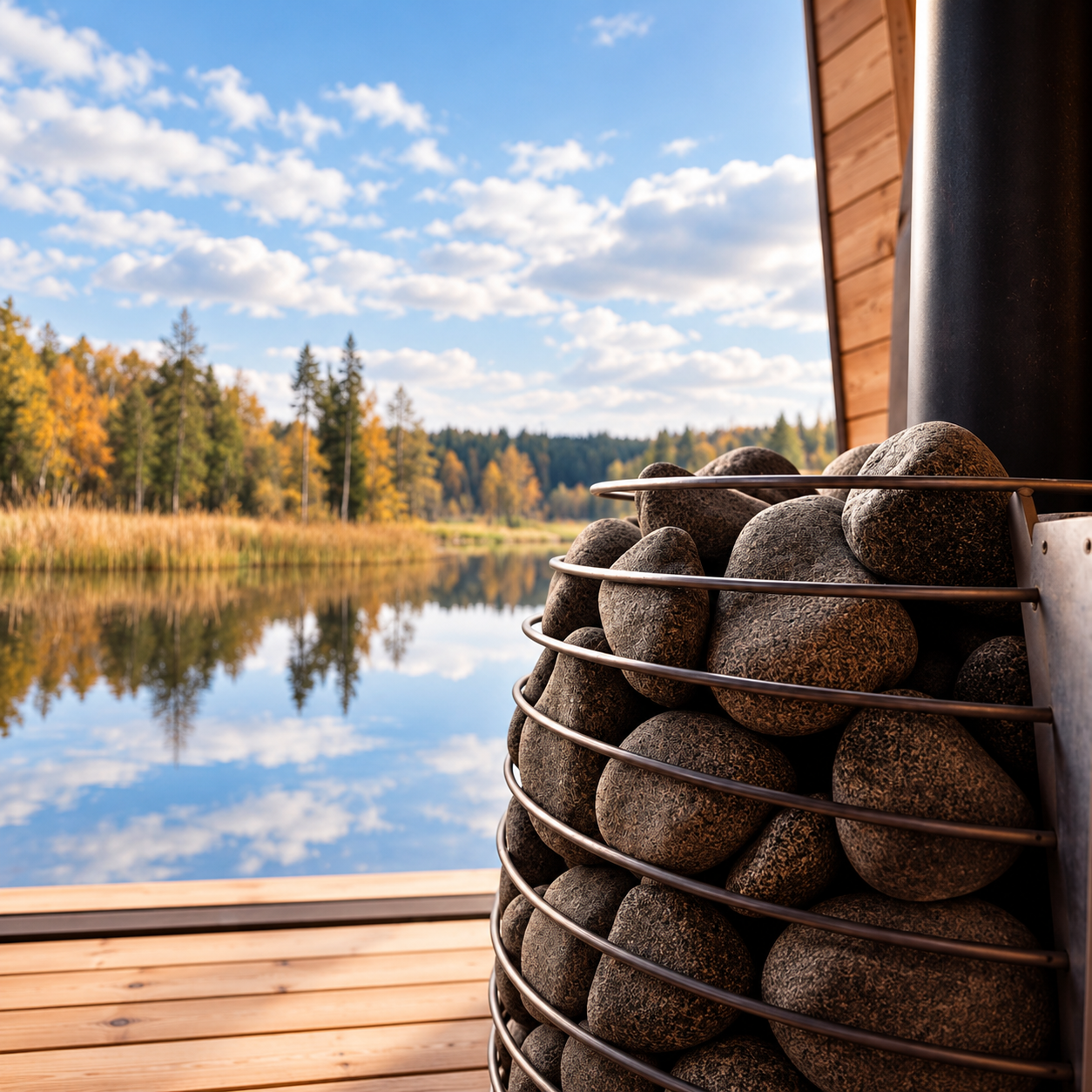 Aquecedor de Sauna a Lenha HUUM HIVE Wood 13 kW
