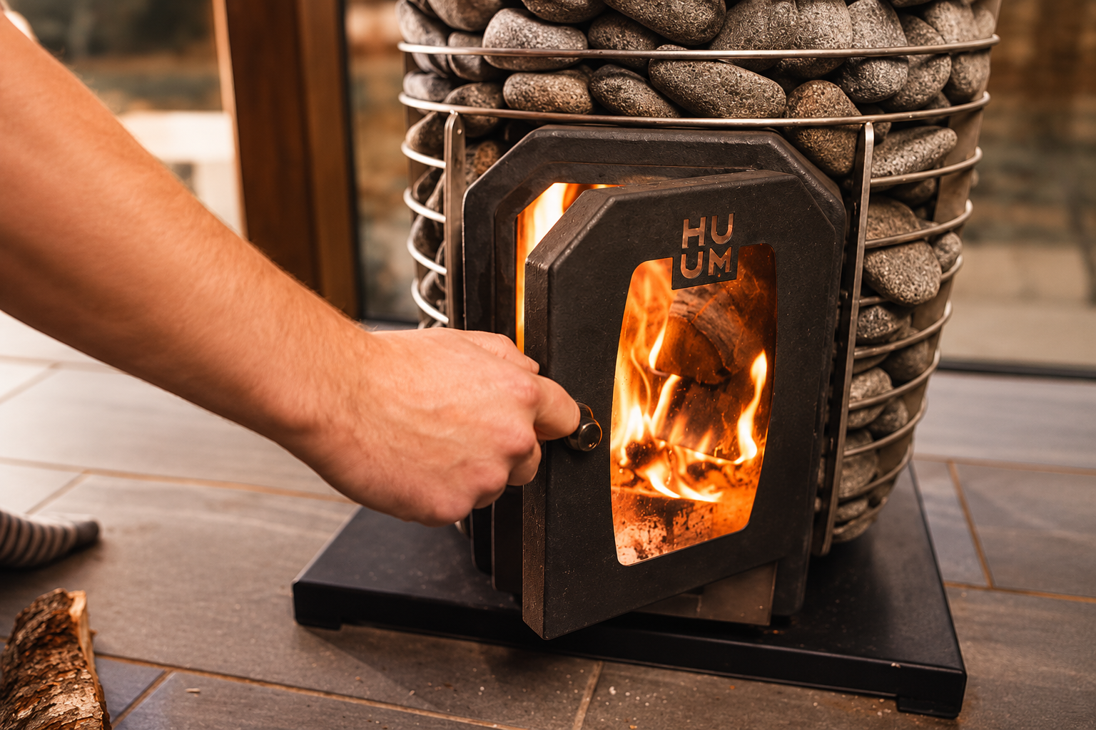 Aquecedor de Sauna a Lenha HUUM HIVE Wood 13 kW