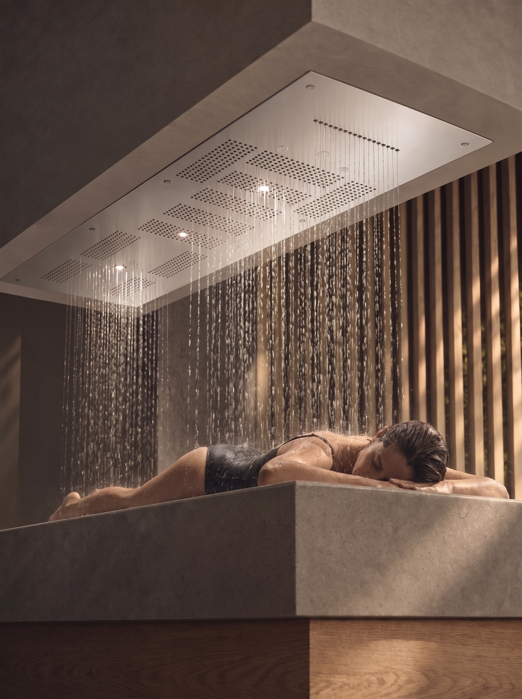 Aquaform Fusion. Referência de duche sensorial com múltiplos jatos.