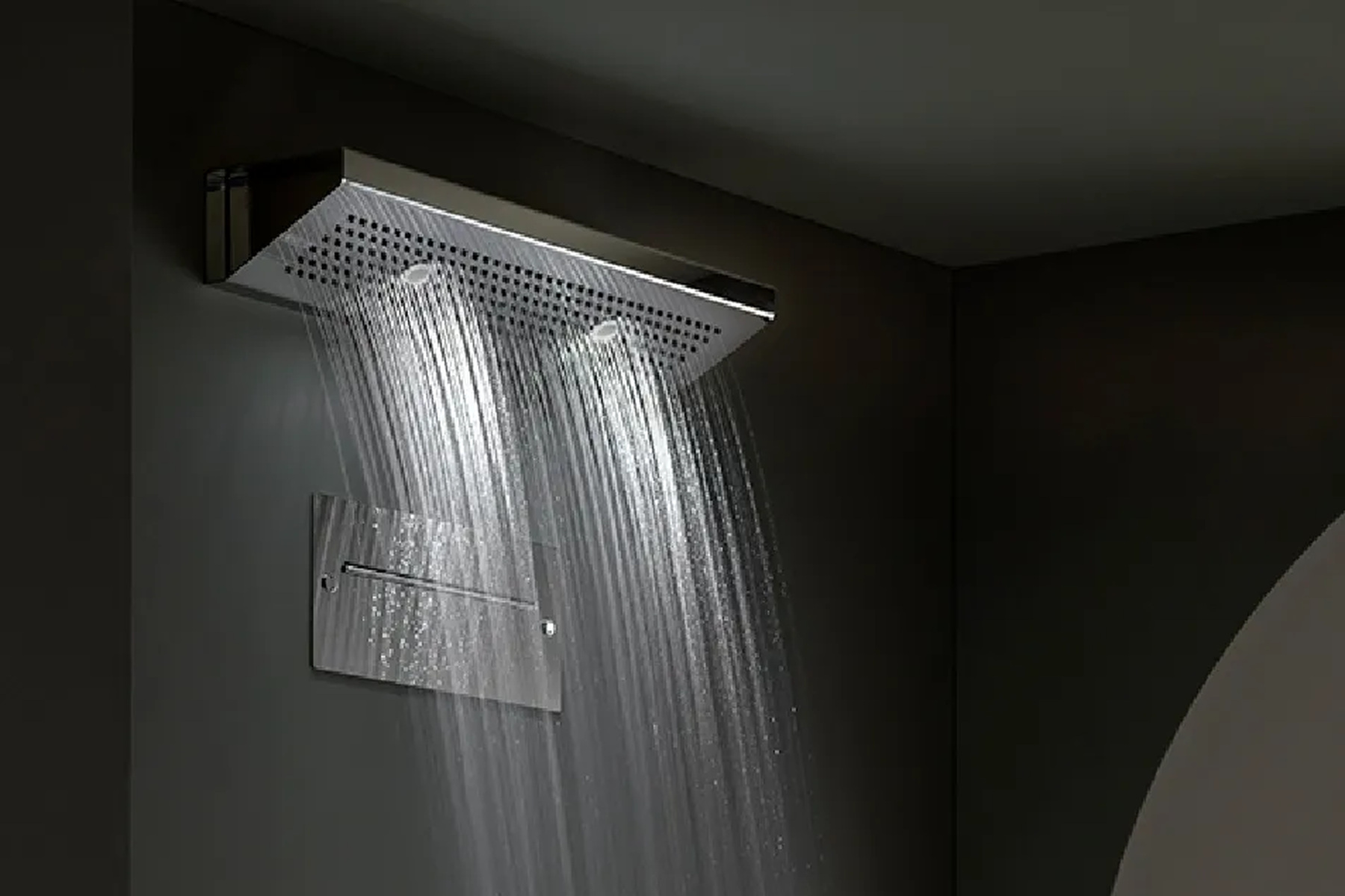 Duche Vertical Aquaform Futura — aplicação em ambiente